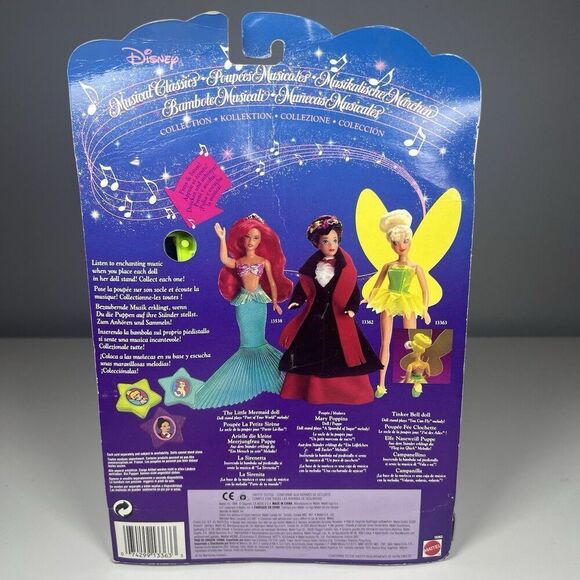 Disney MUSICAL CLASSICS Tinker Bell Doll Mattel 1994 Brand New RARE - Picture 4 of 9